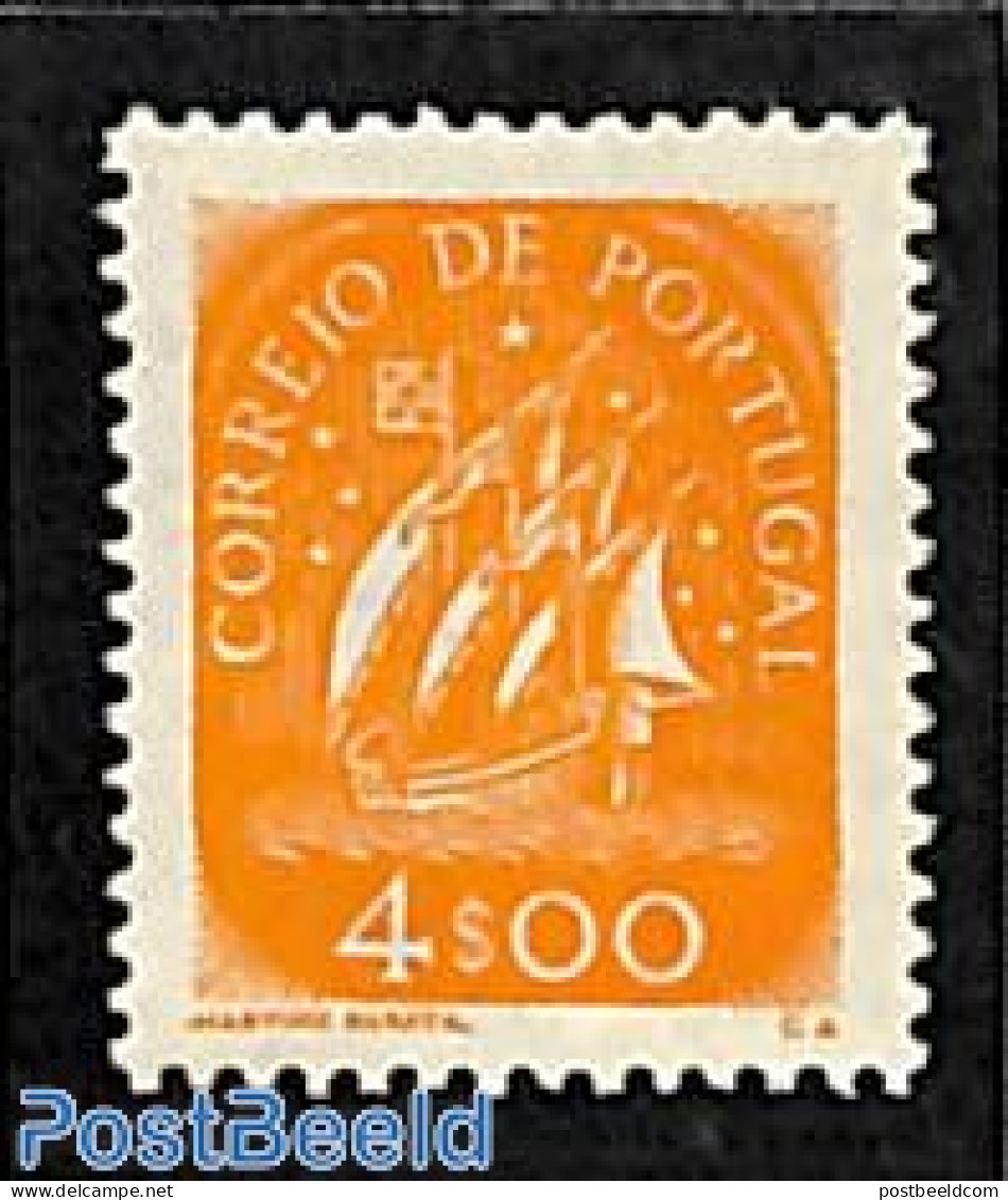 Portugal 1949 4.00, Stamp Out Of Set, Mint NH, Transport - Ships And Boats - Ongebruikt