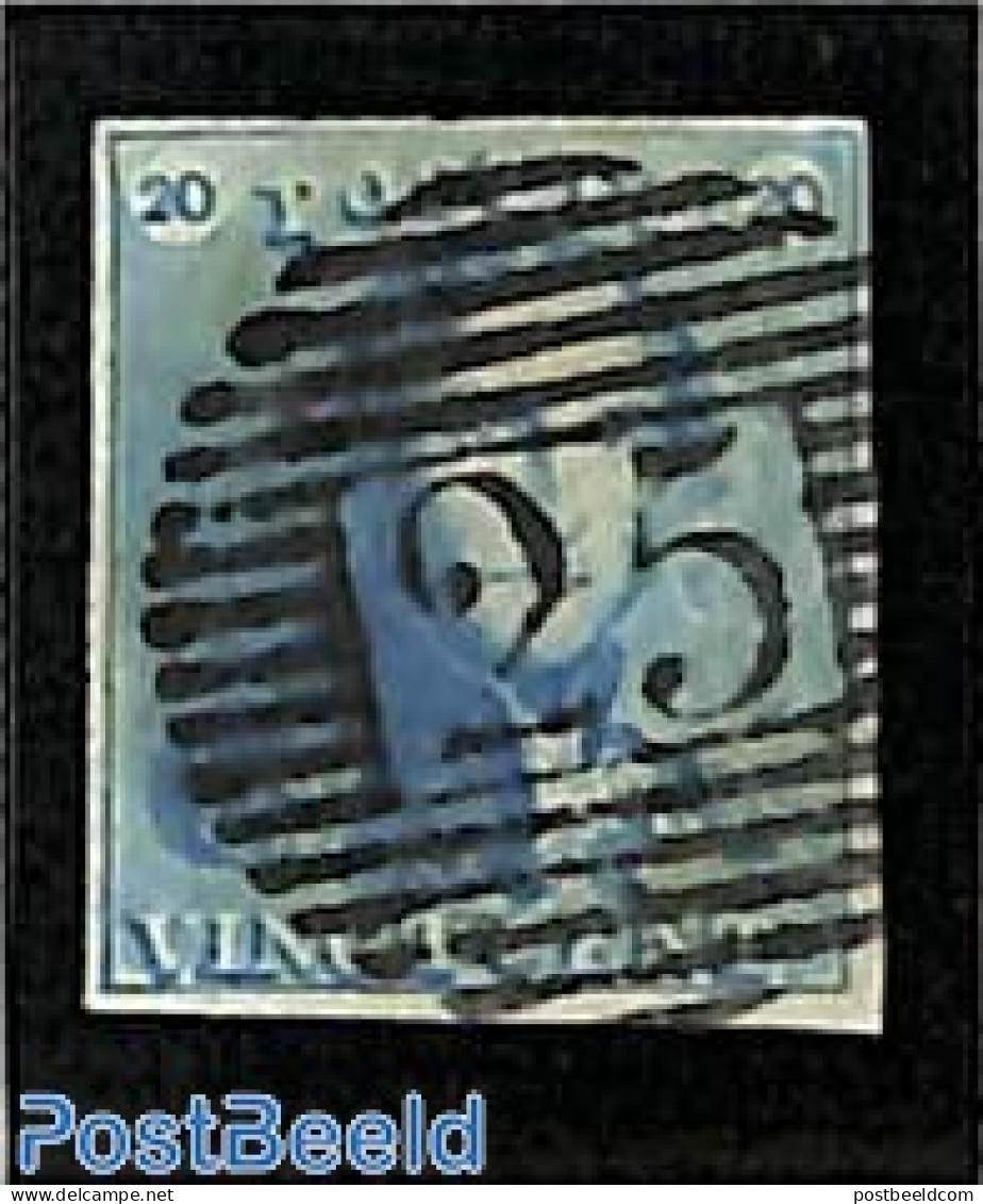 Belgium 1849 20c, Used, Used Stamps - Gebruikt