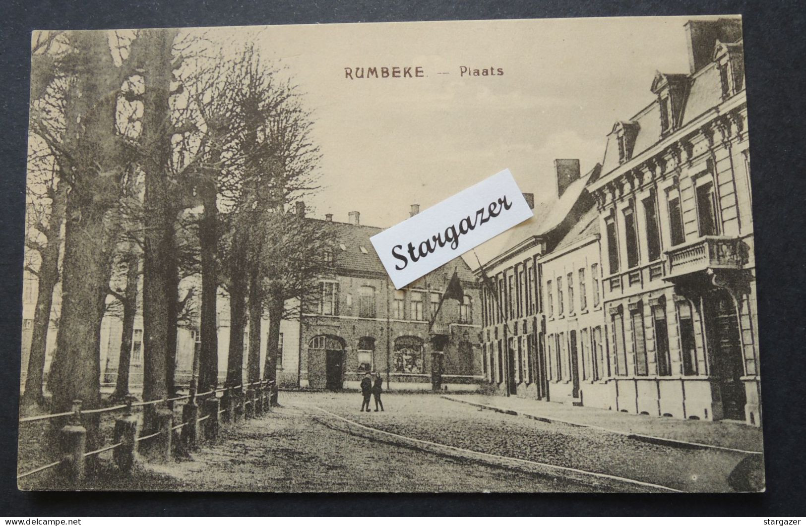 Postkaart "Rumbeke - Plaats", 1917, Feldpost, Geanimeerd (Rumbeke Bij Roeselare) - Röselare