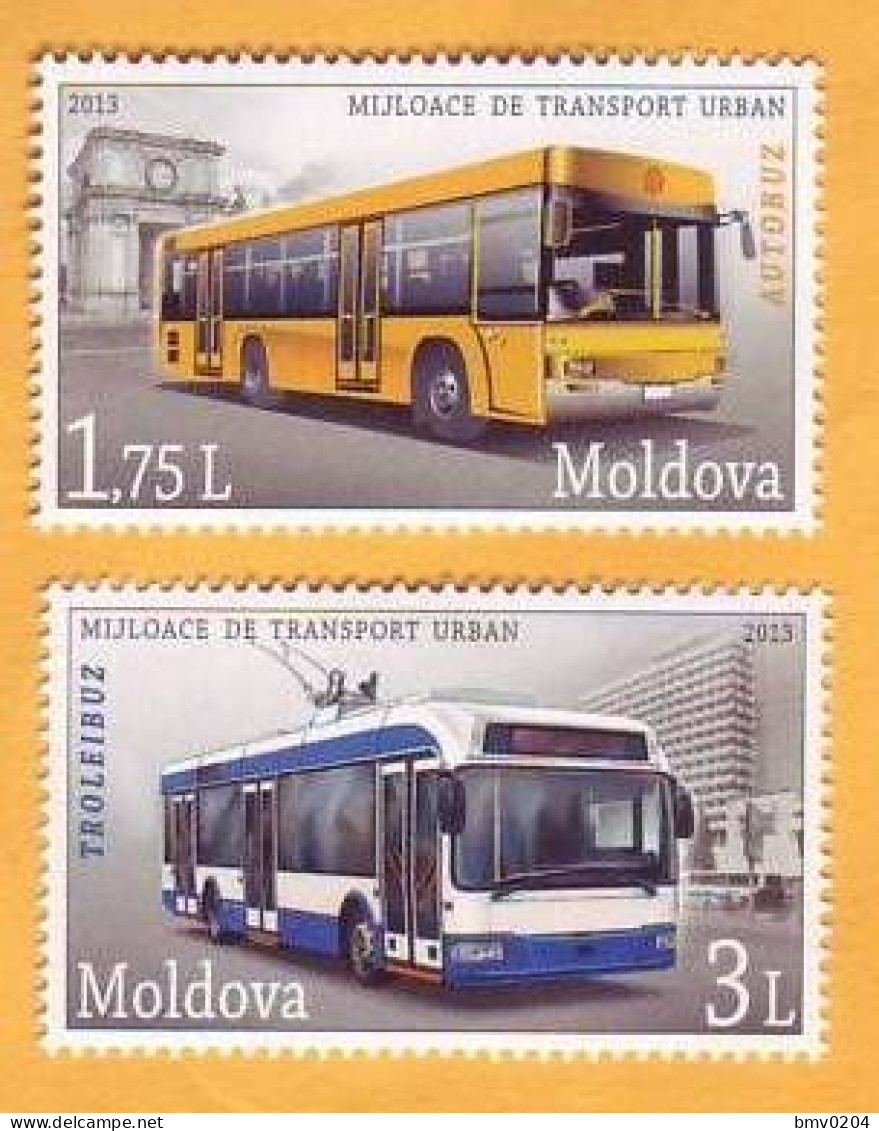 2013  Moldova  Moldau  Urban Transport Trolleybus. Bus. 2v Mint - Moldavië