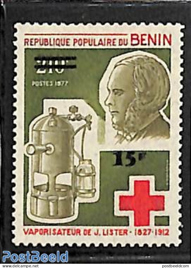 Benin 1983 Overprint, 15f On 210f, Mint NH, Health - Red Cross - Ongebruikt