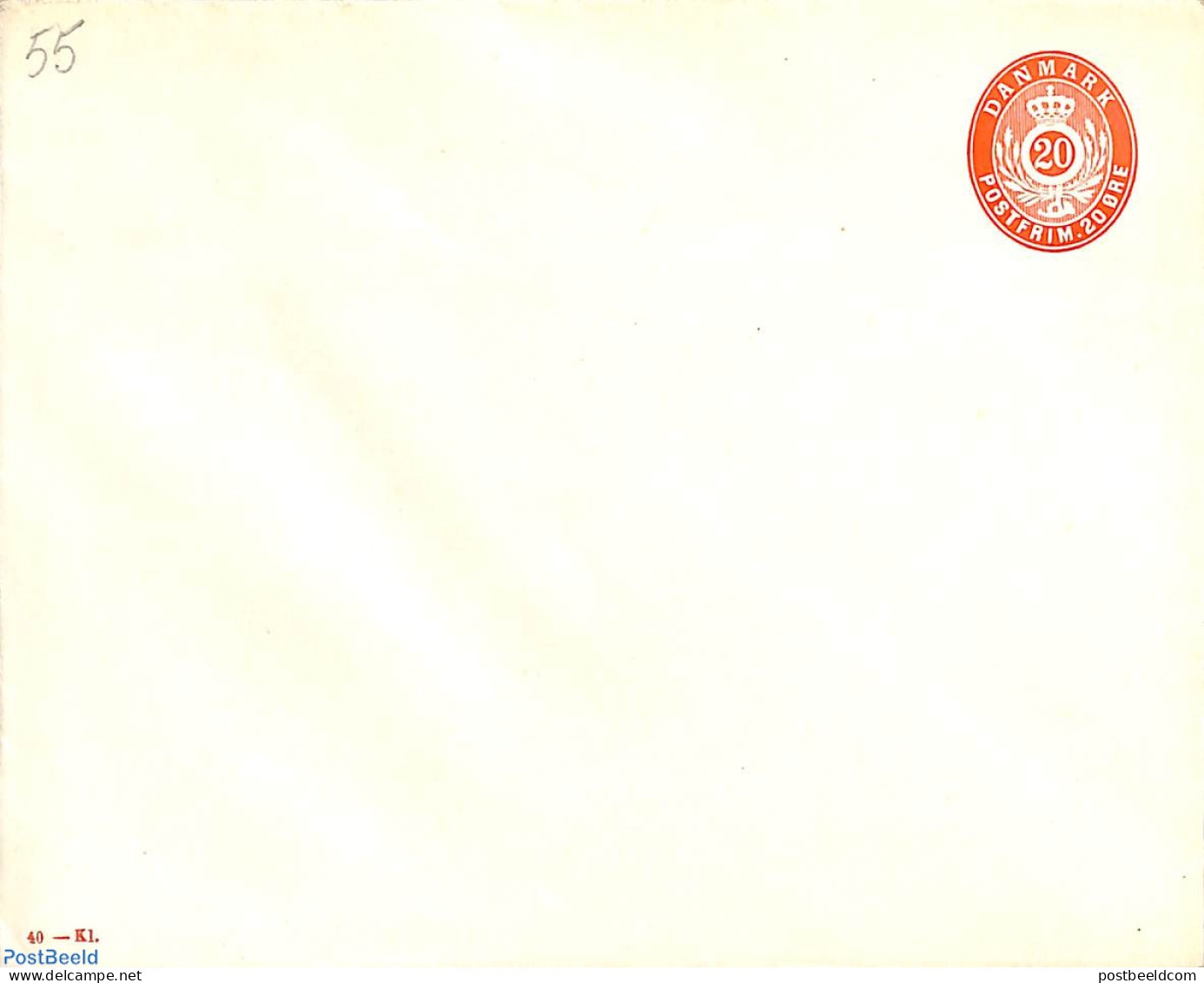 Denmark 1926 Envelope 20o, Unused Postal Stationary - Covers & Documents
