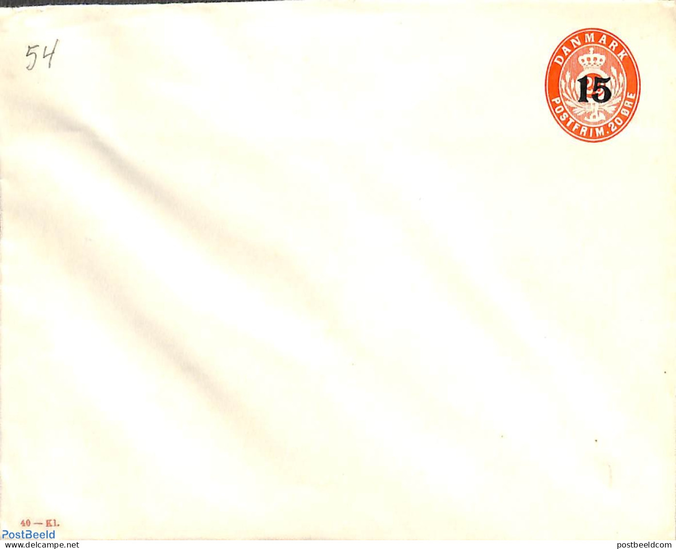 Denmark 1927 Envelope, 15o On 20o, Unused Postal Stationary - Storia Postale