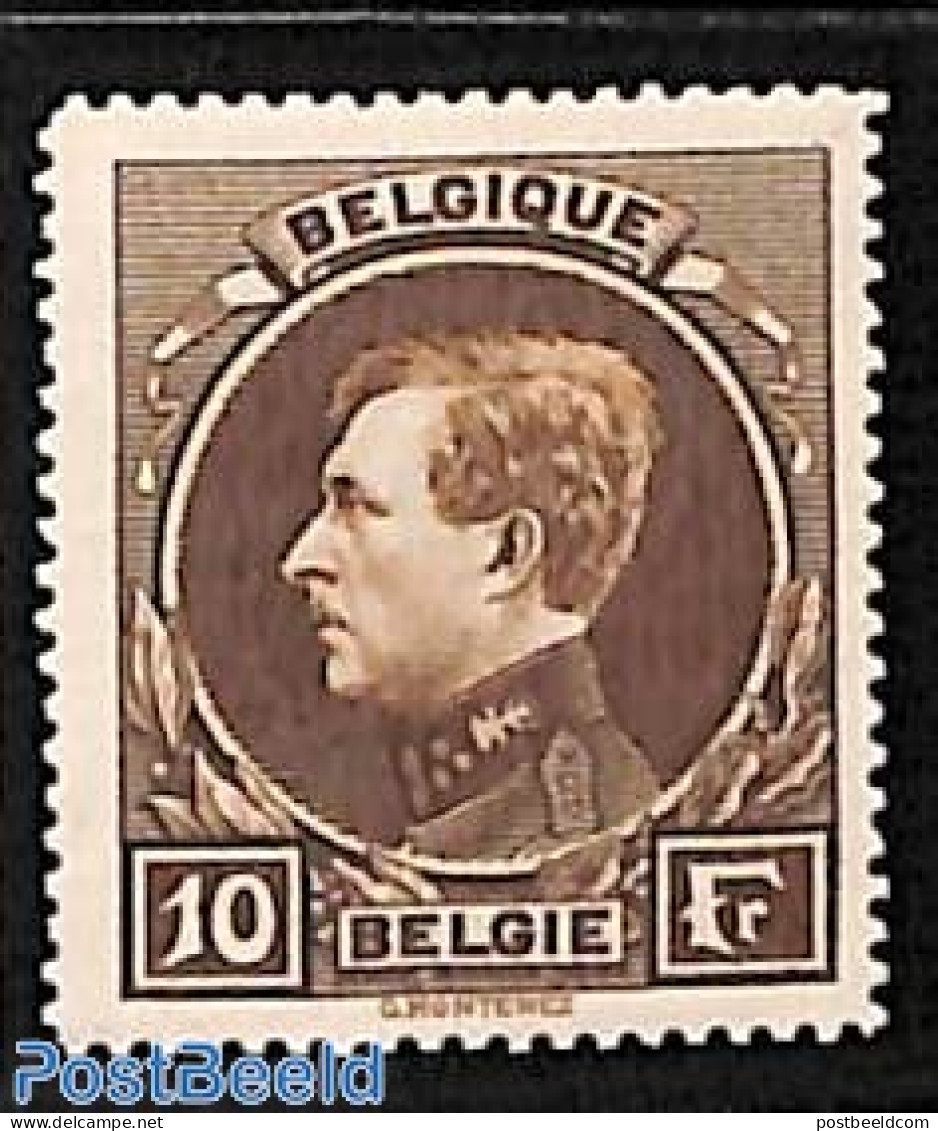 Belgium 1929 10F, Stamp Out Of Set, Unused (hinged) - Ongebruikt