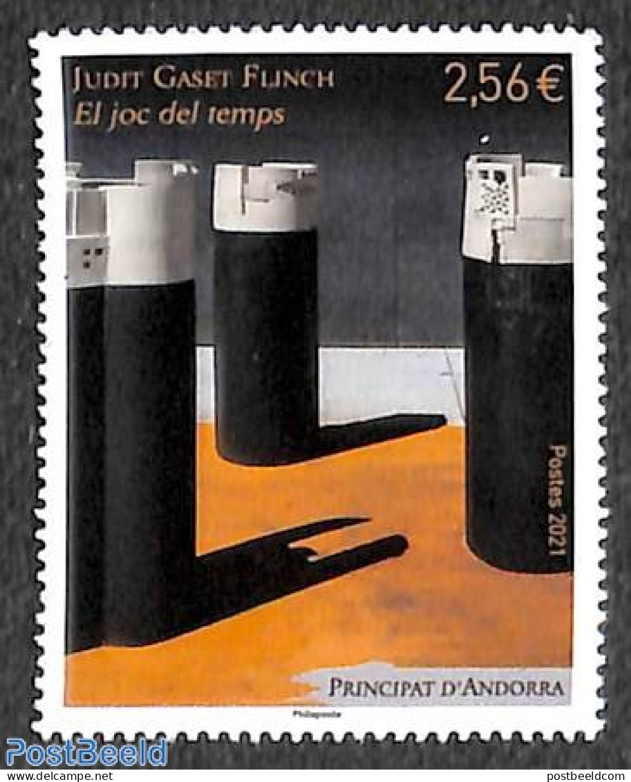 Andorra, French Post 2021 Judith Gaset Flinch 1v, Mint NH, Art - Photography - Unused Stamps