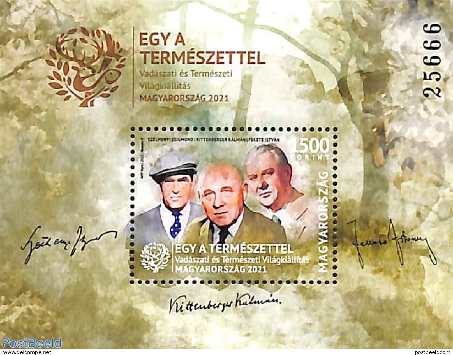 Hungary 2021 One With Nature S/s, Mint NH, Nature - Trees & Forests - Ungebraucht