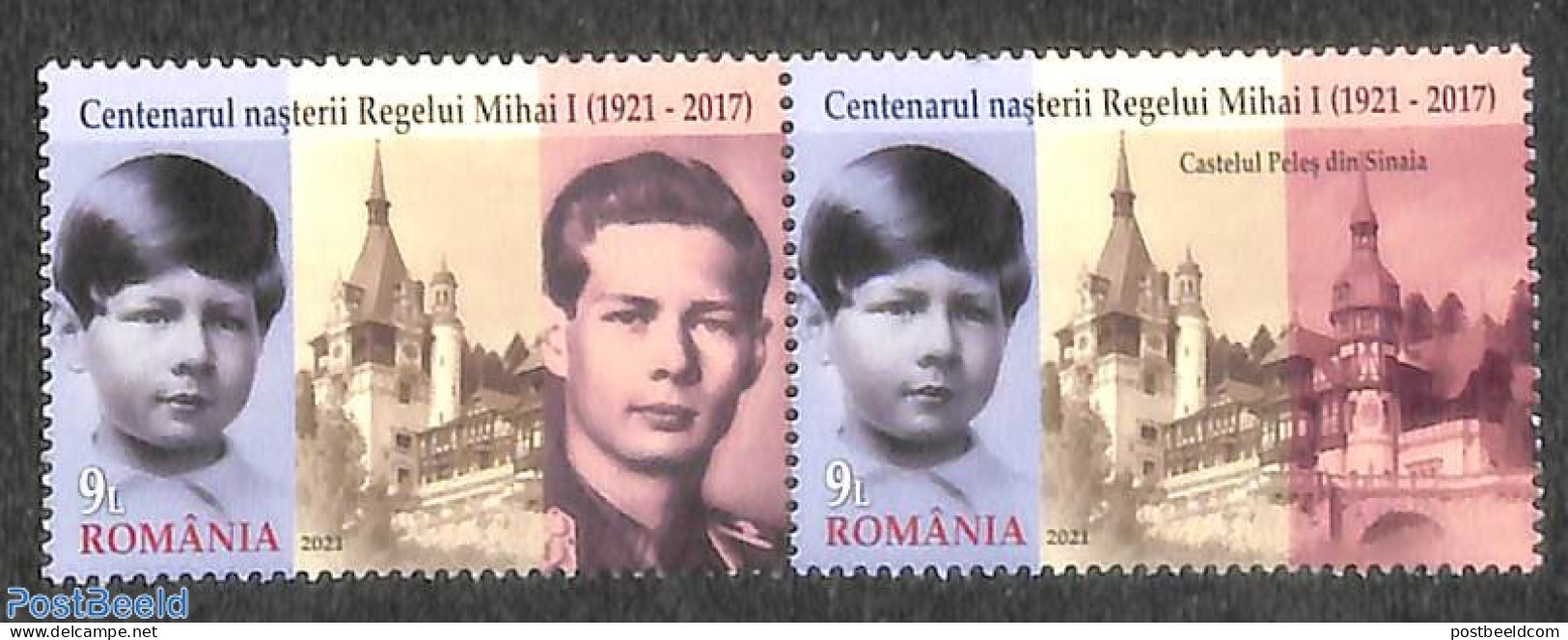 Romania 2021 King Michael I 2v [:], Mint NH, History - Kings & Queens (Royalty) - Nuevos