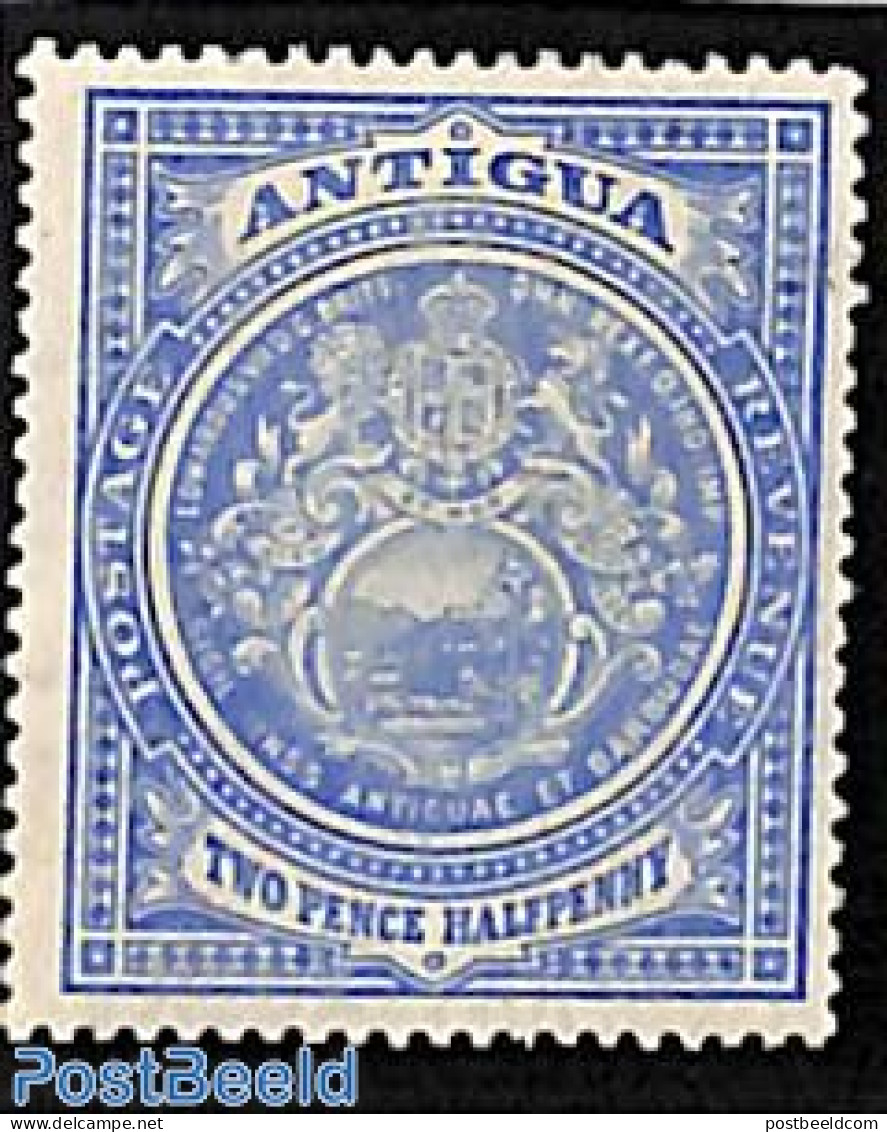 Antigua & Barbuda 1908 2.5p, Stamp Out Of Set, Unused (hinged), History - Coat Of Arms - Antigua And Barbuda (1981-...)