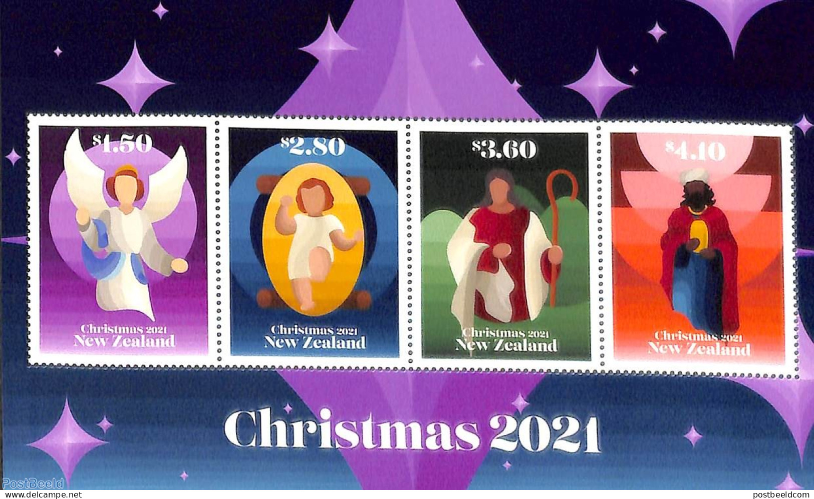 New Zealand 2021 Christmas S/s, Mint NH, Religion - Christmas - Ungebraucht