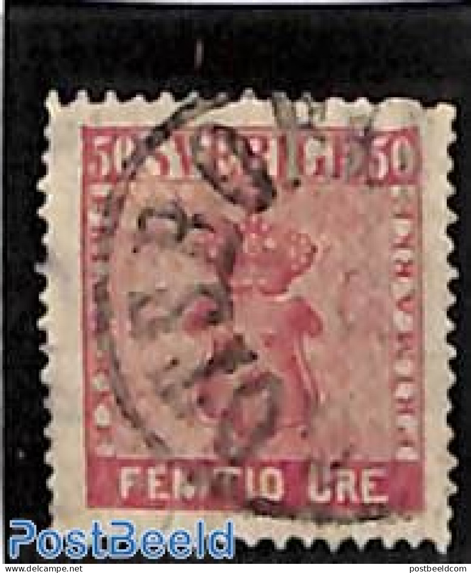 Sweden 1858 50o, Used, Used Stamps - Oblitérés