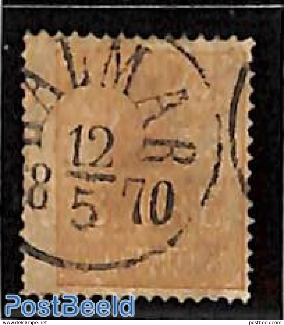 Sweden 1862 3o, Used, Used Stamps - Gebruikt