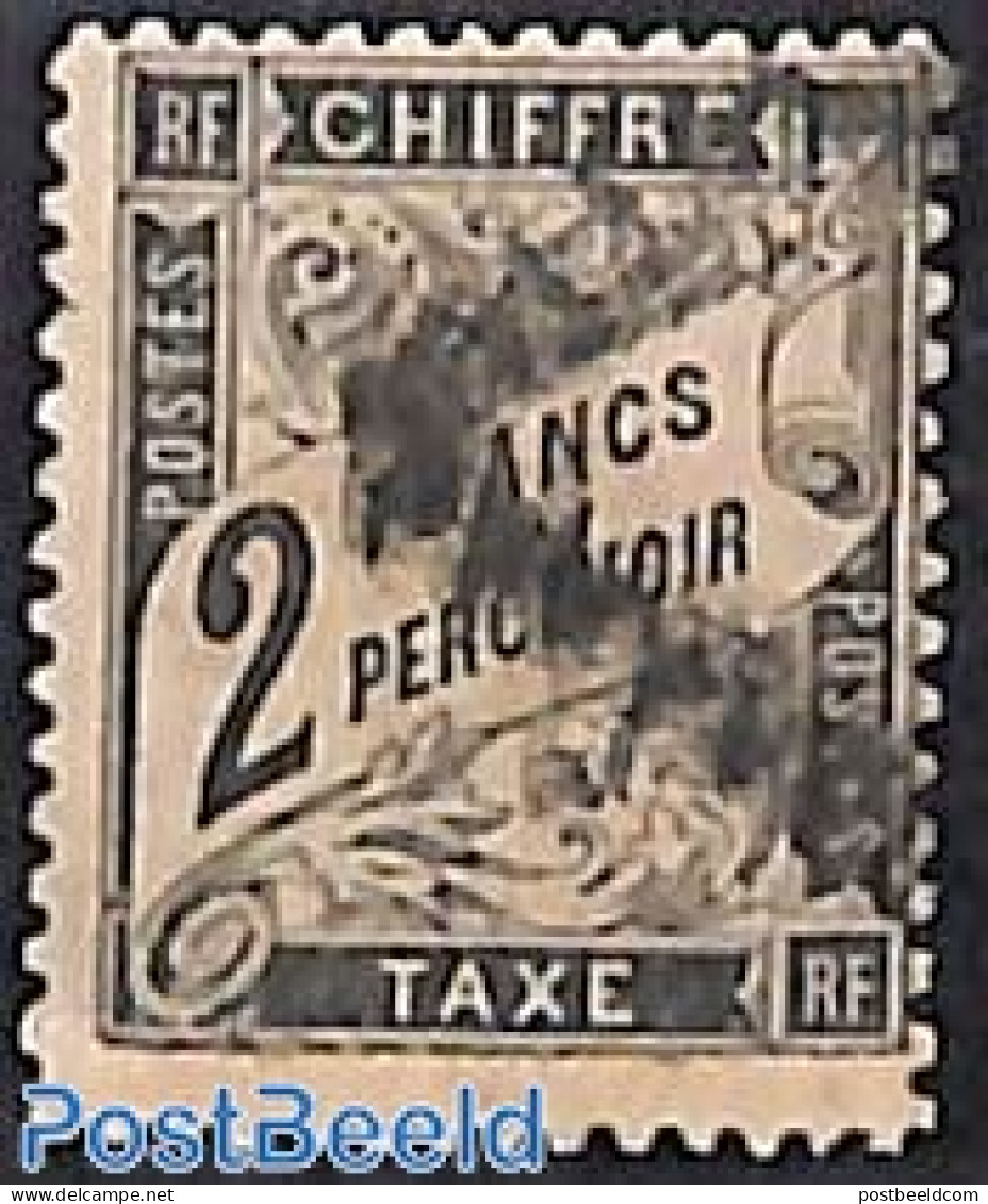 France 1881 Postage Due, 2fr, Used, Used Stamps - Andere & Zonder Classificatie