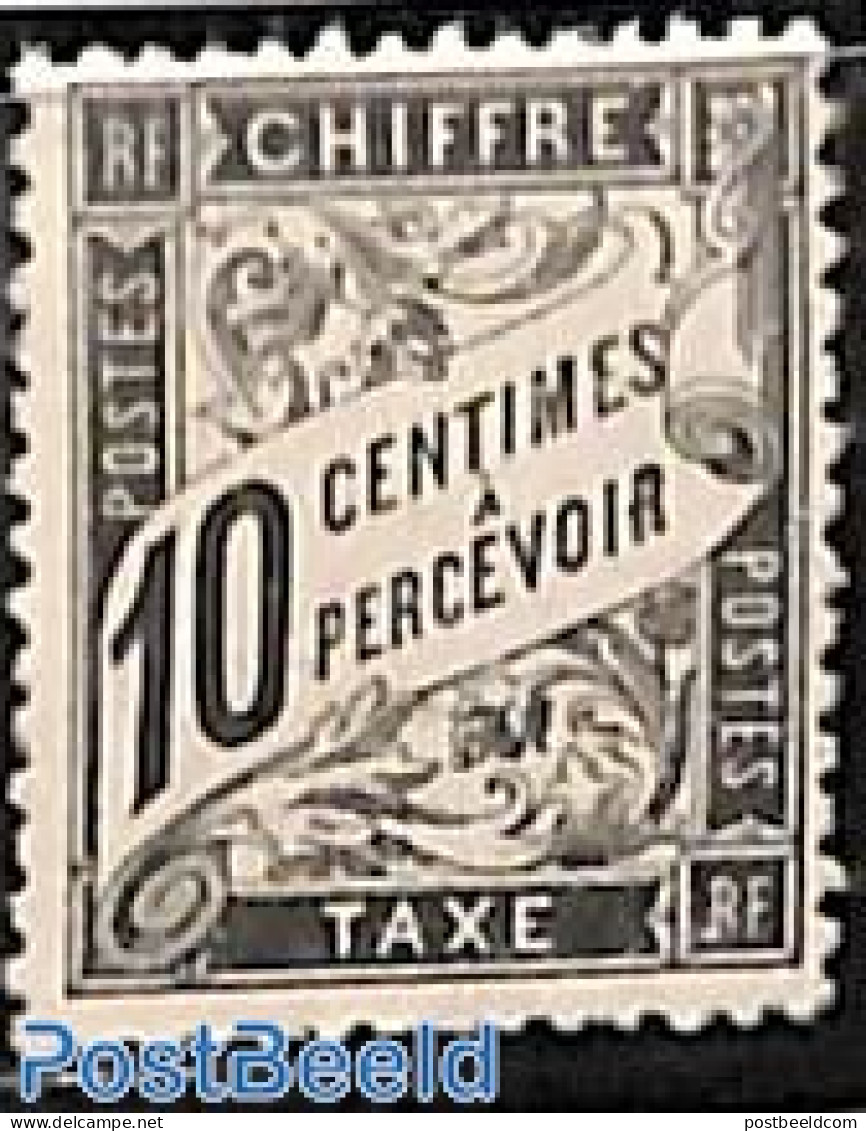 France 1881 Postage Due, 10c, Stamp Out Of Set, Unused (hinged) - Andere & Zonder Classificatie