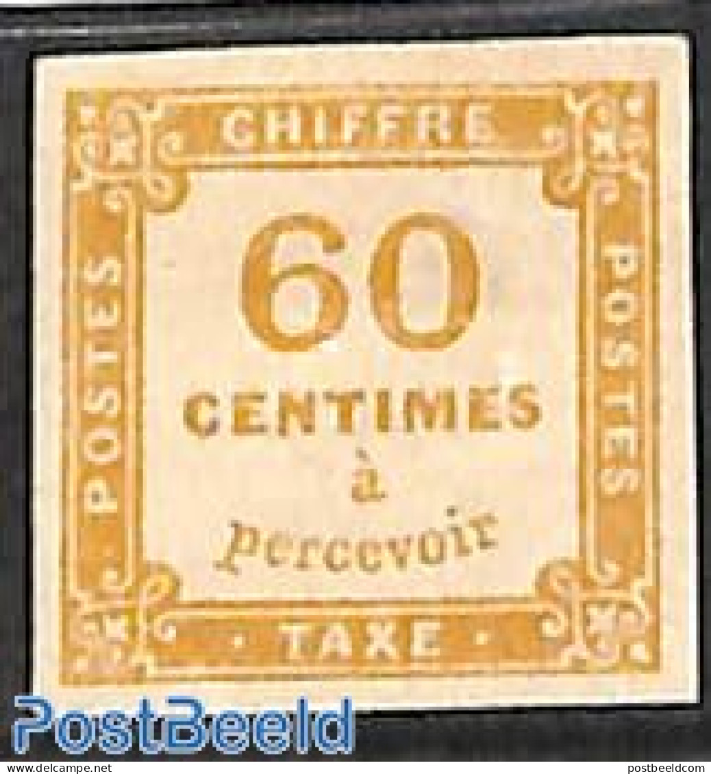 France 1871 Postage Due 60, Unused Hinged, Unused (hinged) - Other & Unclassified