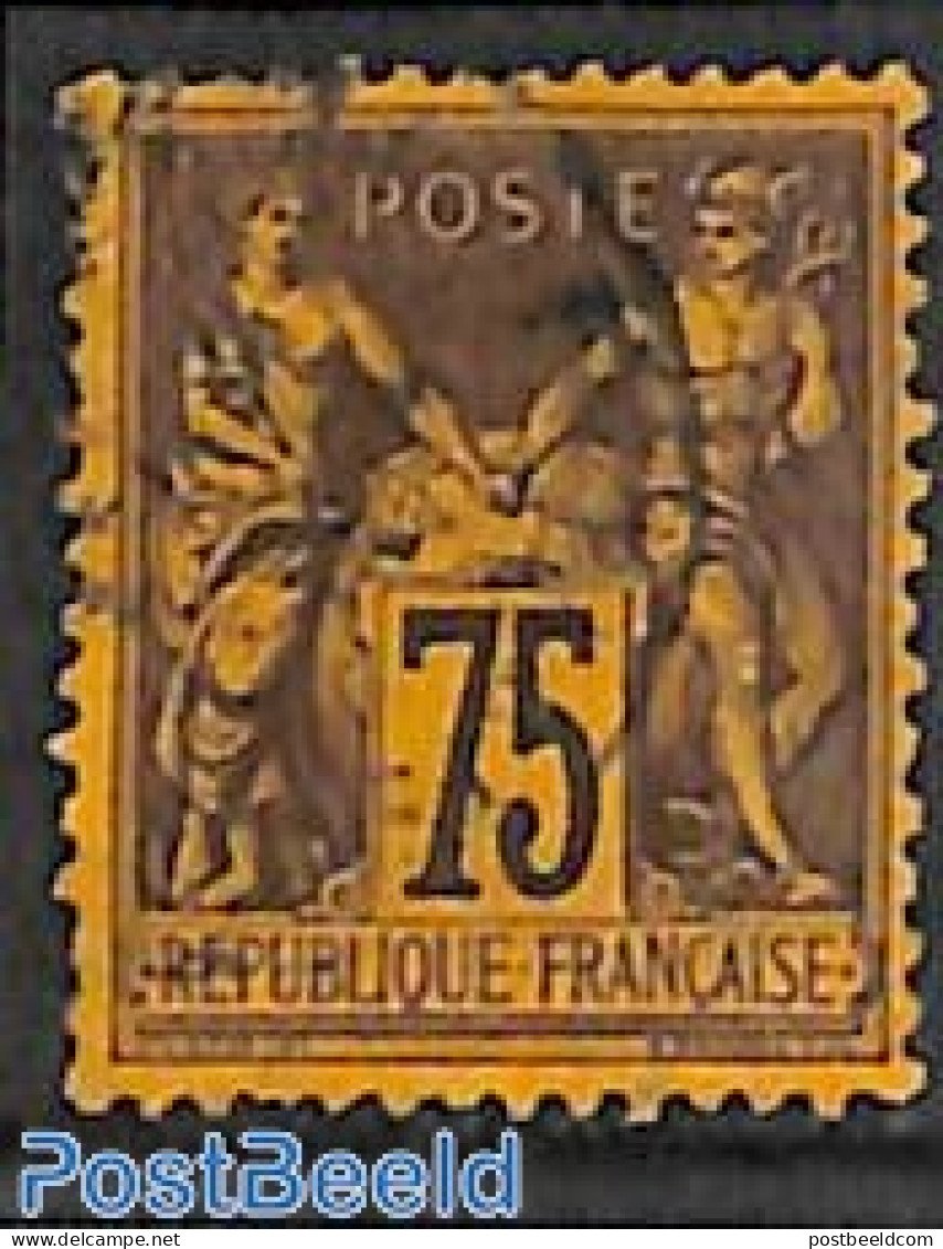 France 1886 75c, Used, Used Stamps - Usados