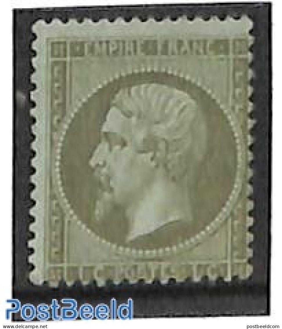 France 1862 1c, Unused, Unused (hinged) - Unused Stamps