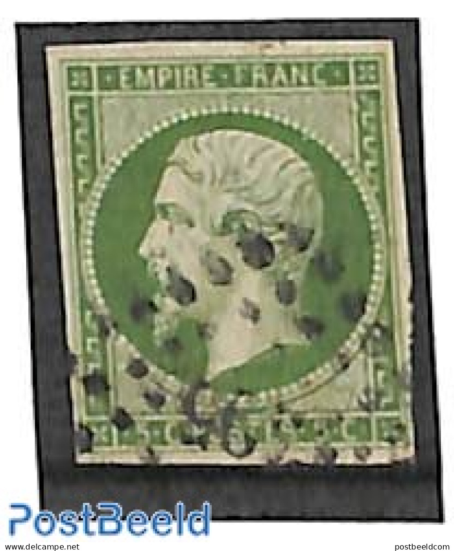 France 1853 5c Green, Used, Used Stamps - Gebruikt