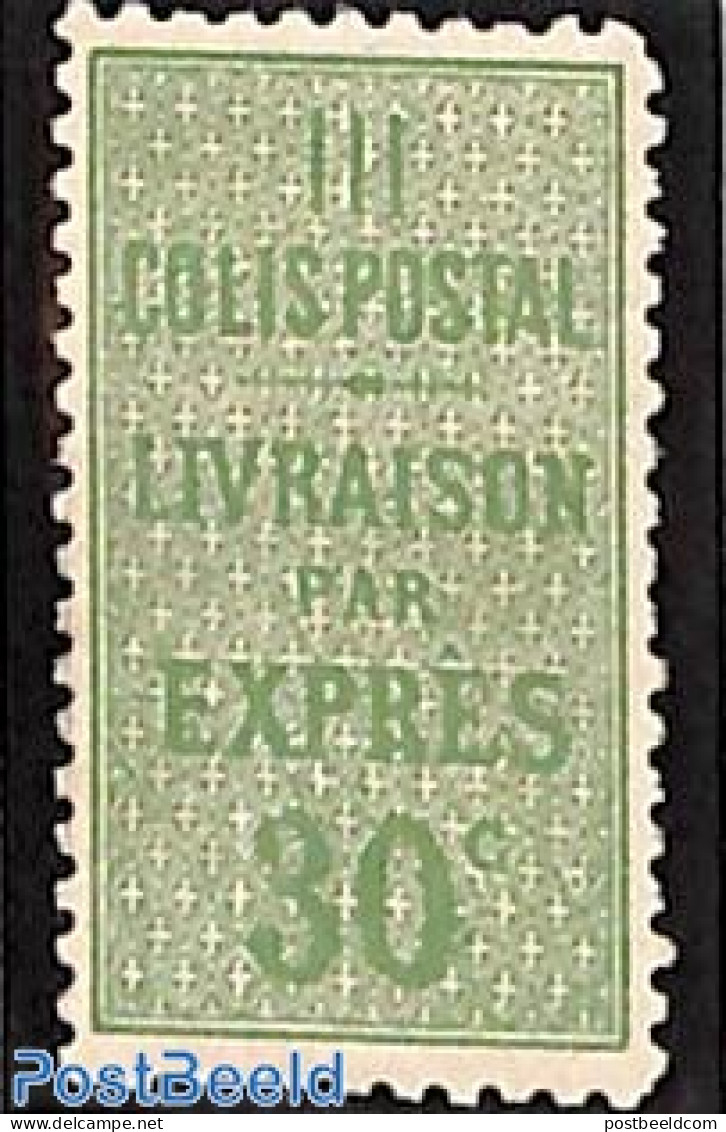 France 1918 30c, Colis Postal, Stamp Out Of Set, Unused (hinged) - Neufs