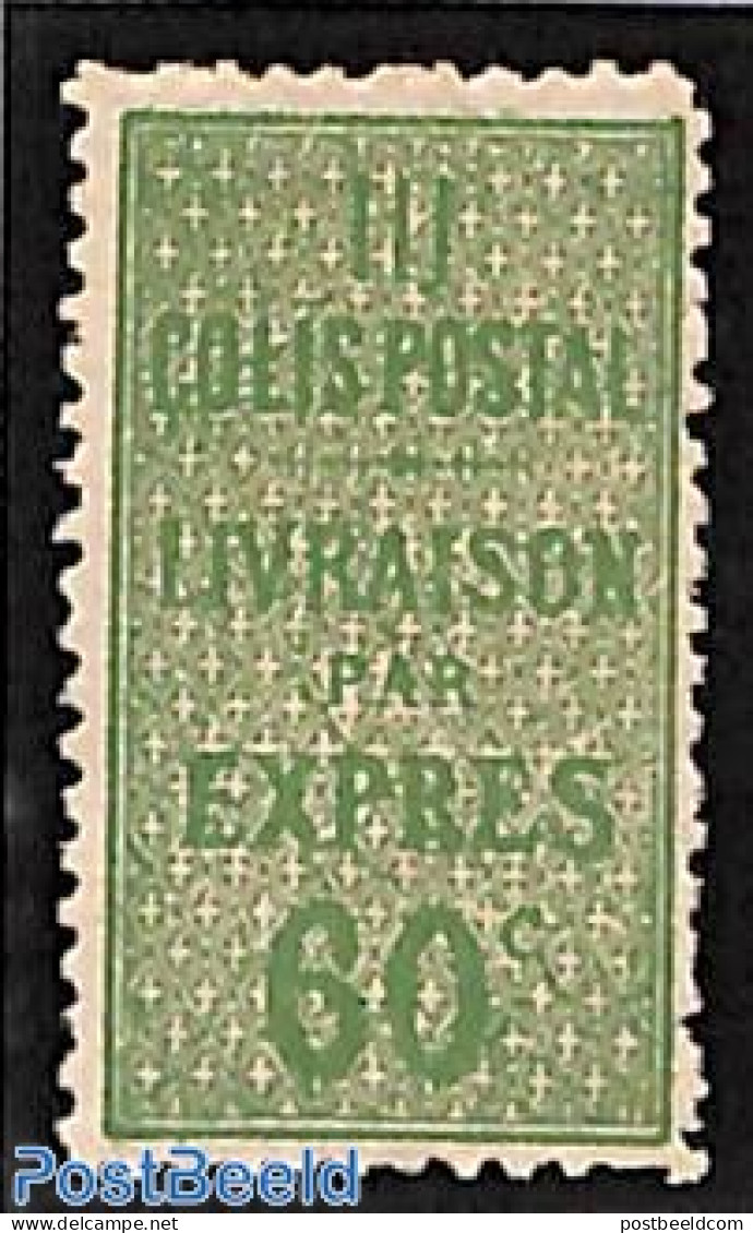 France 1918 60c, Colis Postal, Stamp Out Of Set, Unused (hinged) - Ungebraucht