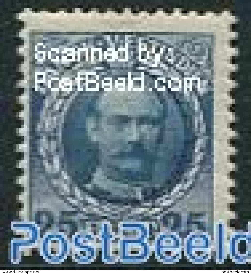 Danish West Indies 1907 25B, Stamp Out Of Set, Mint NH - Danemark (Antilles)