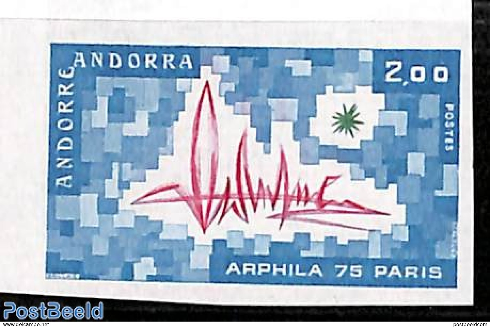 Andorra, French Post 1975 Arphila 1v, Imperforated, Mint NH, Philately - Ongebruikt