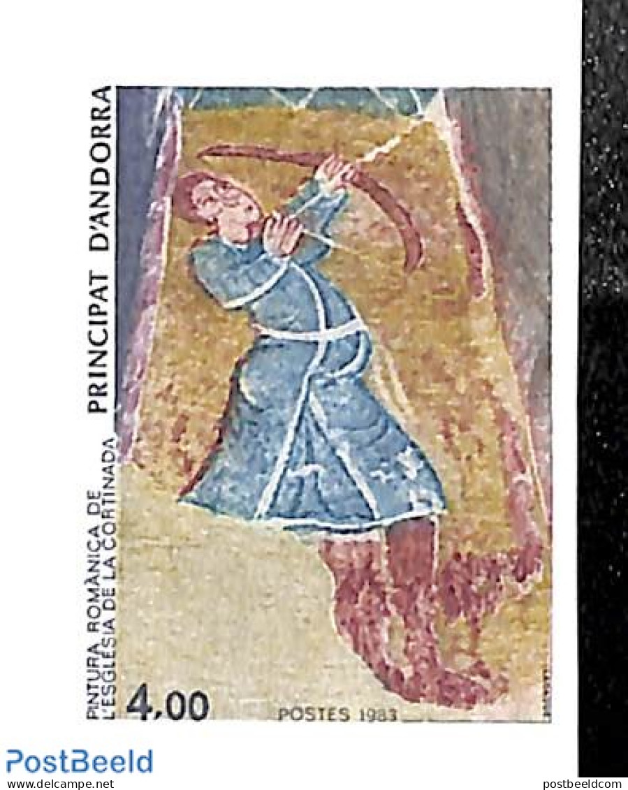 Andorra, French Post 1983 Religious Art 1v, Imperforated, Mint NH, Religion - Religion - Art - Paintings - Nuovi
