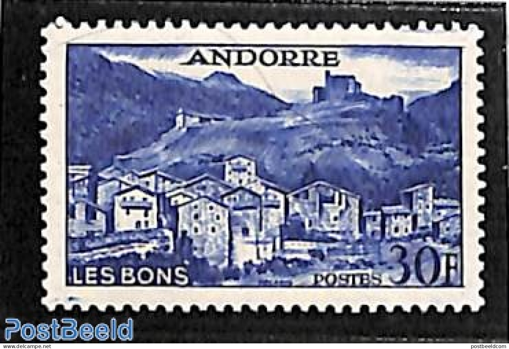 Andorra, French Post 1955 30f, Stamp Out Of Set, Mint NH - Nuovi