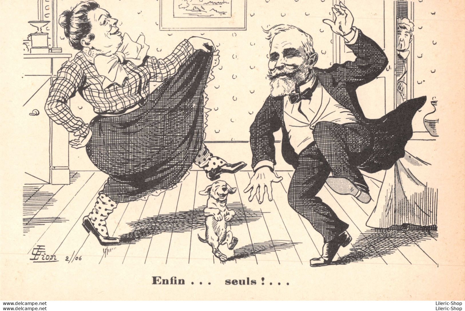 Le Président Emile Loubet à La Fin De Son Septennat Le 18 Février 1906 - Illustrateur G. LION - 1906 CPA - Satirical