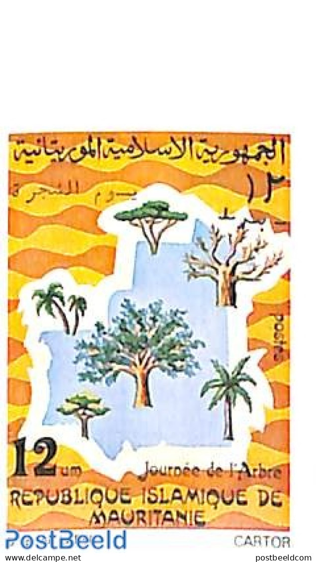 Mauritania 1980 Day Of The Trees 1v, Imperforated, Mint NH, Nature - Trees & Forests - Rotary Club