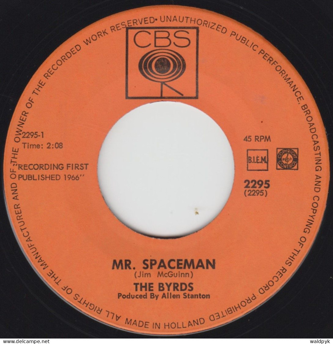 THE BYRDS - Mr. Spaceman - Otros - Canción Inglesa
