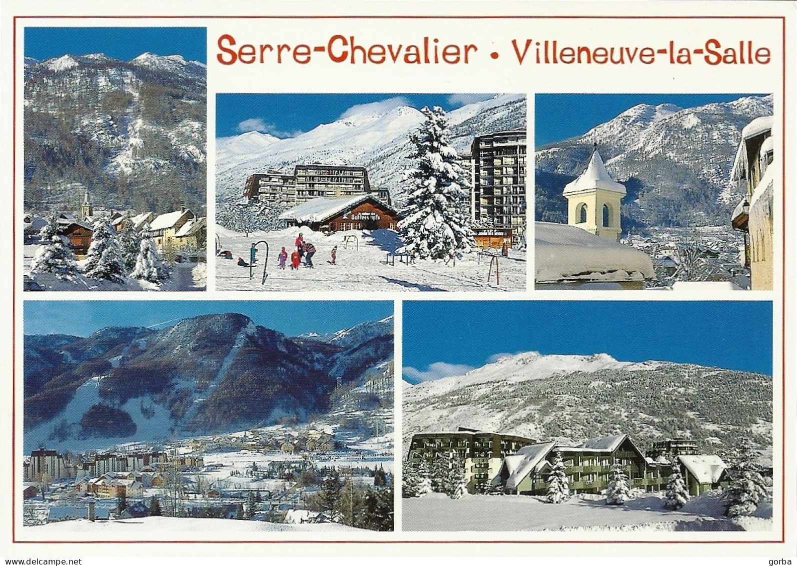 *CPM  - 05 - SERRE-CHEVALIER - VILLENEUVE LA SALLE - Multivues - Serre Chevalier