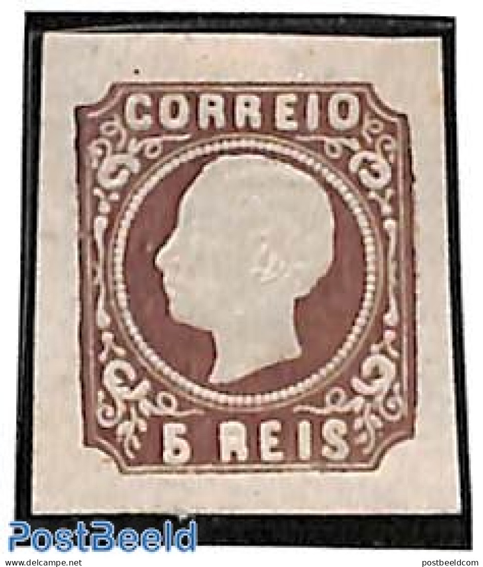 Portugal 1862 5R, Type II, Unused, Unused (hinged) - Unused Stamps