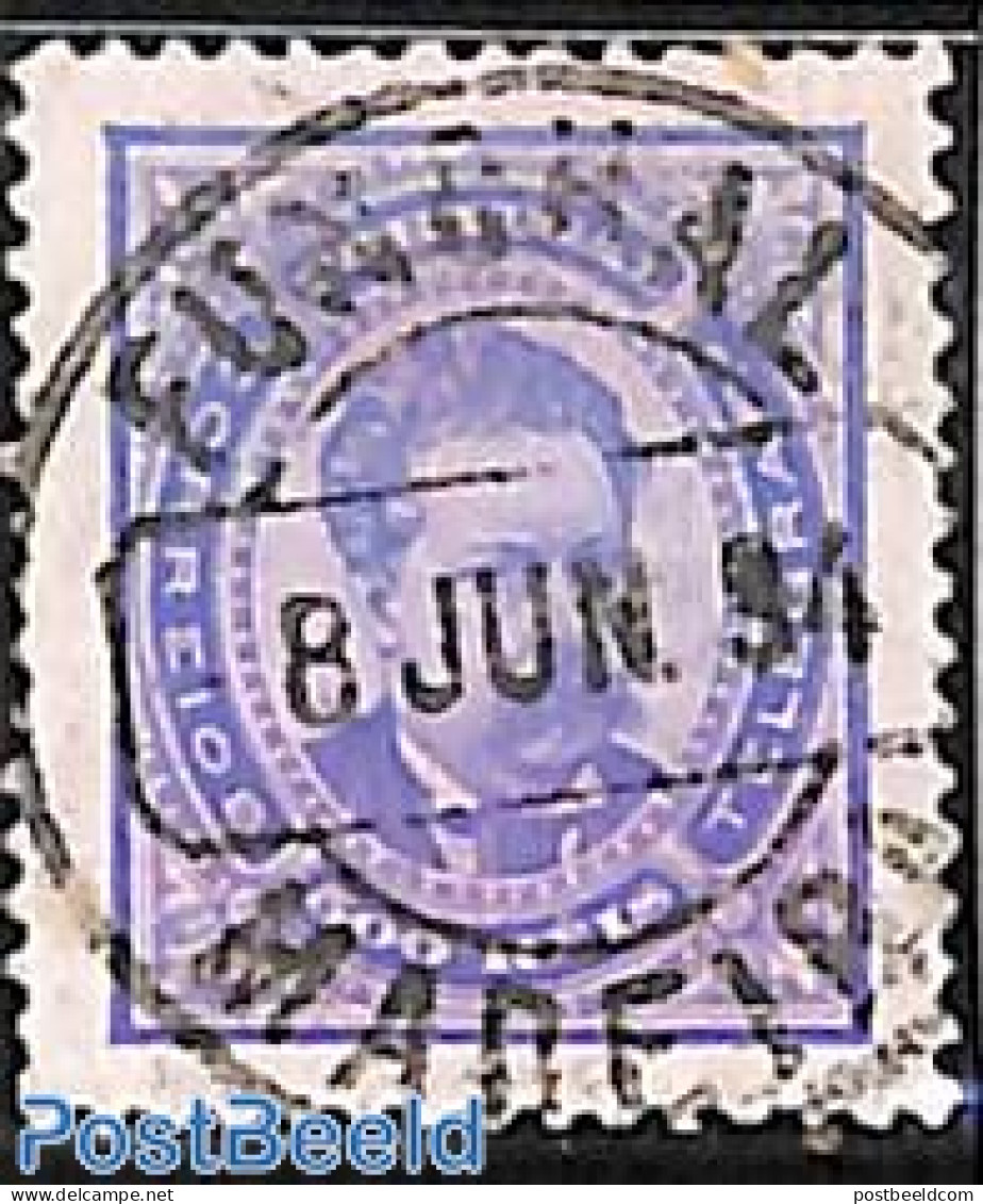 Madeira 1887 500R Violet, Used, FUNCHAL, Used Stamps - Madère