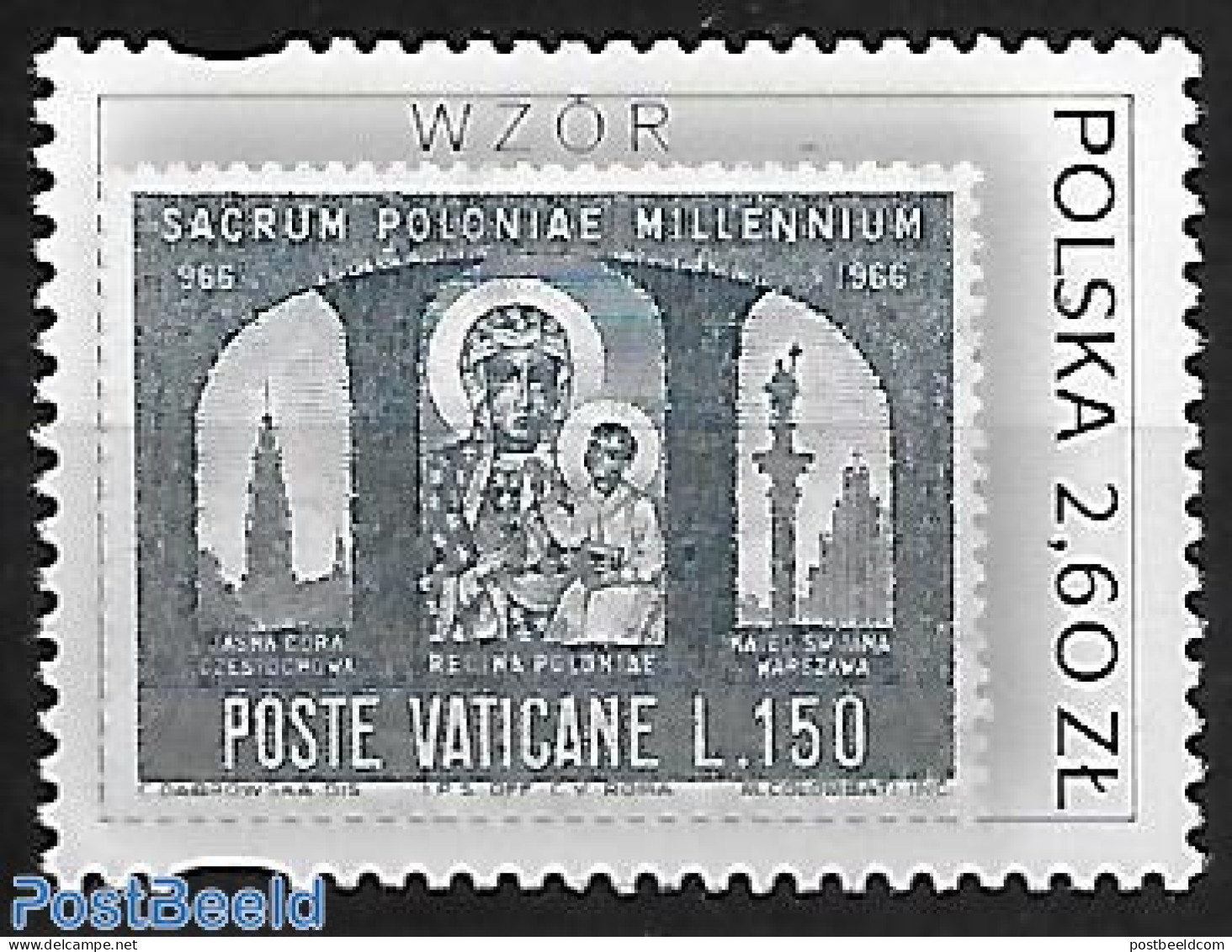 Poland 2003 1v. With Overprint WZOR, Used Stamps, Various - Stamps On Stamps - Errors, Misprints, Plate Flaws - Oblitérés