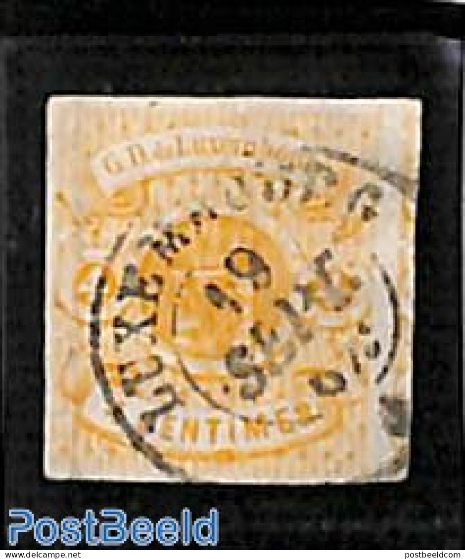 Luxemburg 1859 4c, Used, Used Stamps - Gebruikt