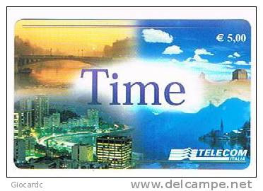 ITALIA - TELECOM - C&C 6554 (REMOTE) - TIME EURO 5,00    SC. 07.2004 CODICE TMC - USATA  - RIF. CP - [2] Sim Cards, Prepaid & Refills
