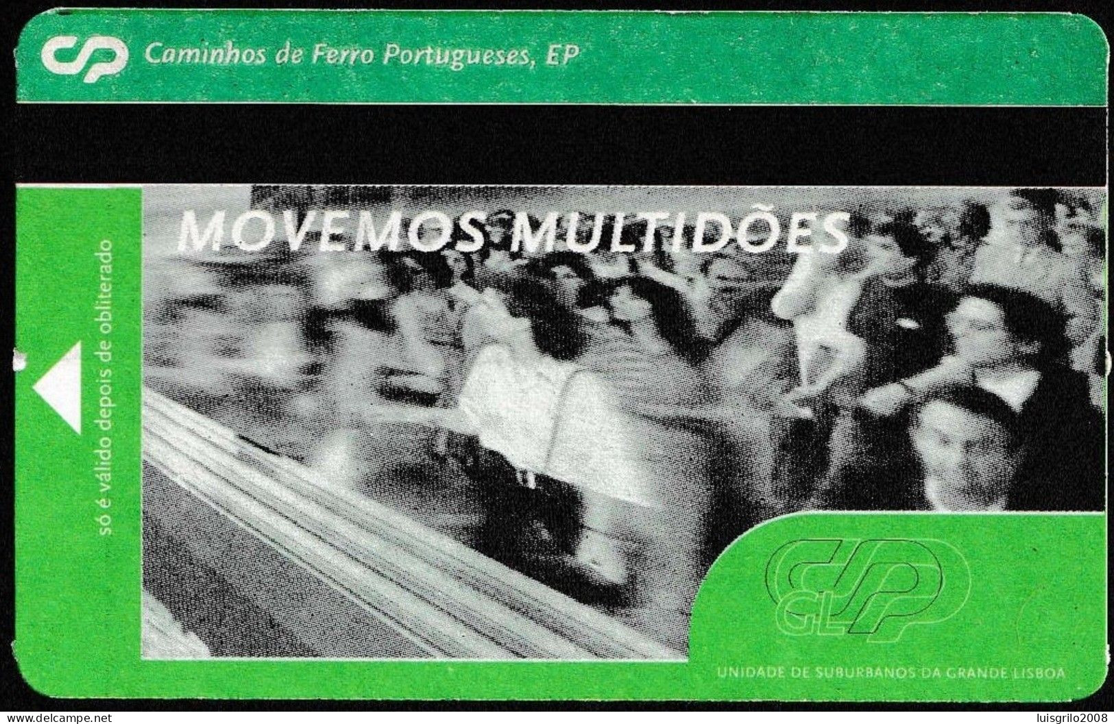 Portugal, PASSE - Portuguese Railwais/ Caminhos De Ferro Portugueses - Unidade De Suburbanos Da Grande Lisboa - Europa