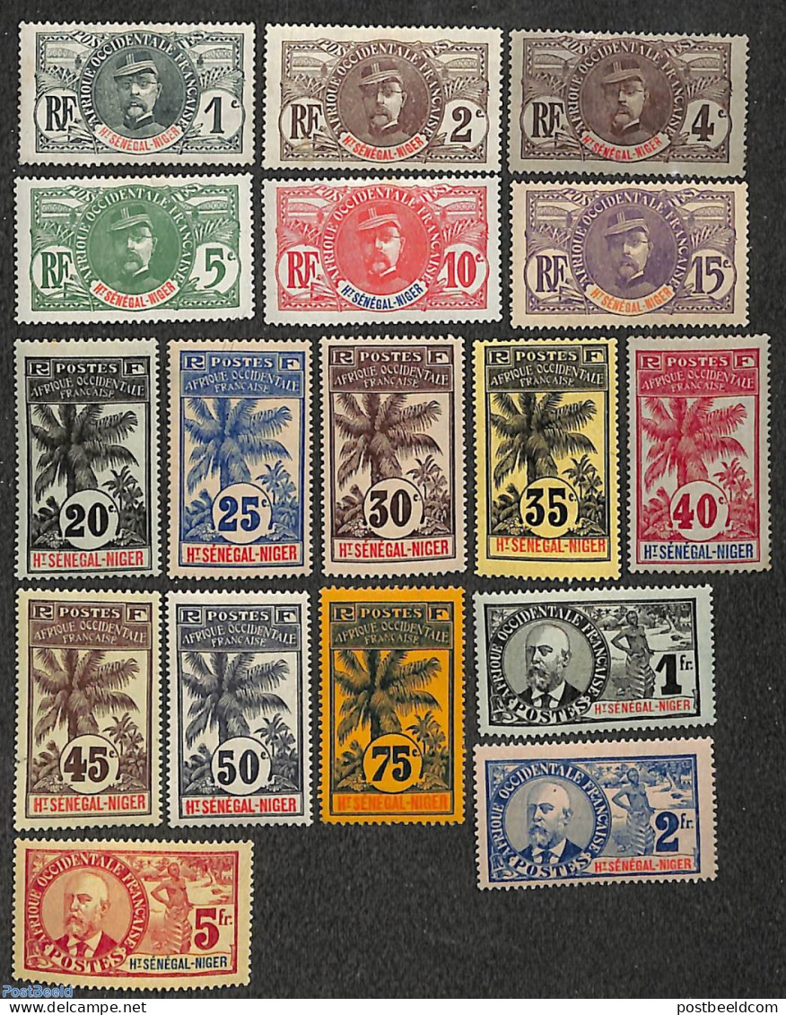 Mali 1906 Haute Senegal-Niger 17v, Unused (hinged), Health - History - Nature - Health - Native People - Trees & Fores.. - Rotary Club