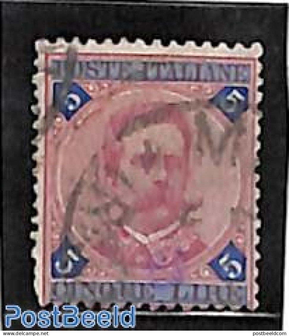 Italy 1891 5L, Used, Used Stamps - Altri & Non Classificati