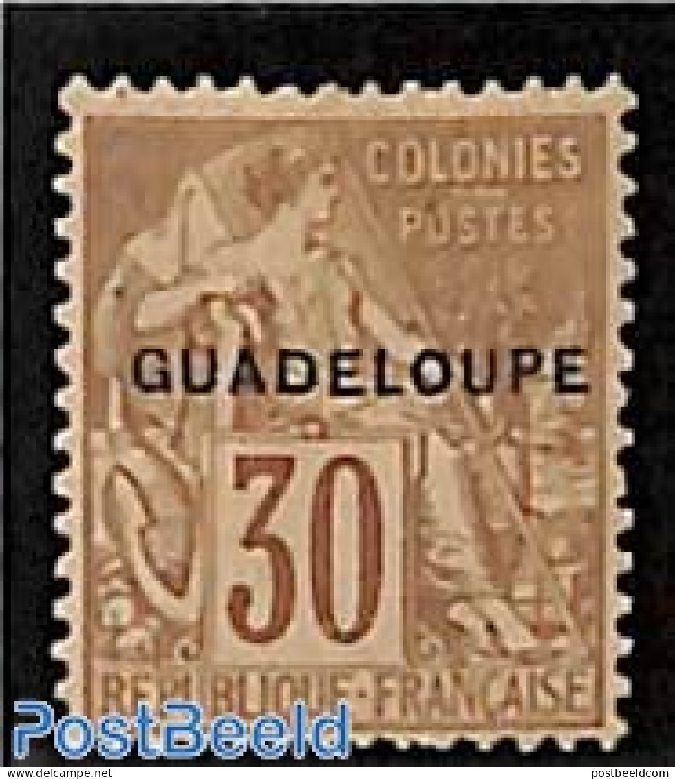Guadeloupe 1891 30c, Stamp Out Of Set, Unused (hinged) - Nuevos