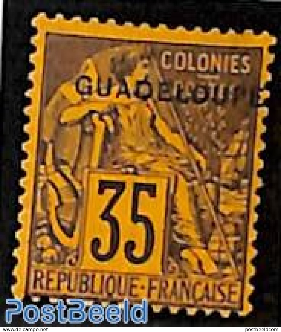 Guadeloupe 1891 35c, Stamp Out Of Set, Unused (hinged) - Neufs
