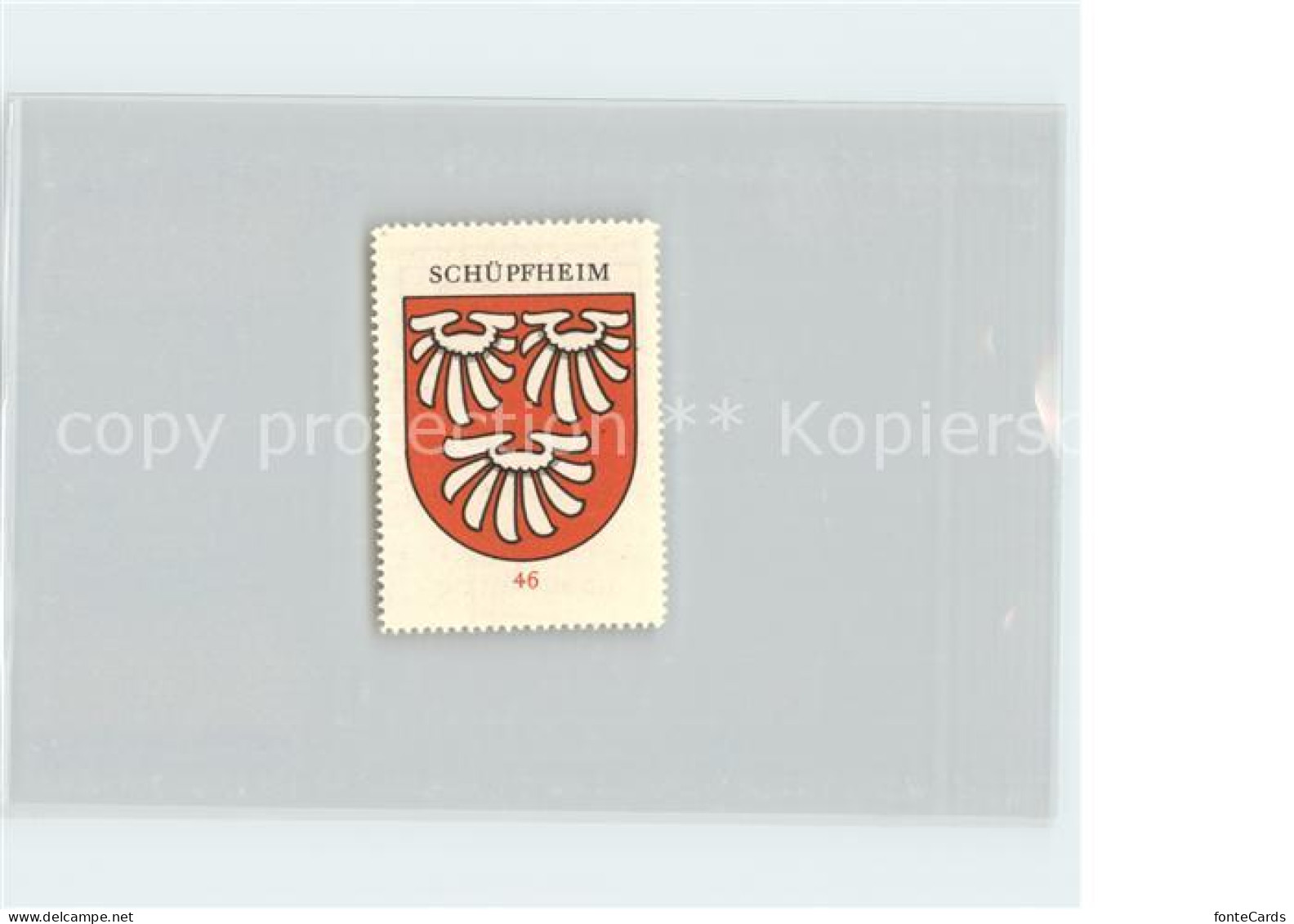11667154 Schuepfheim Briefmarke Wappen Kaffee Hag Schuepfheim - Autres & Non Classés