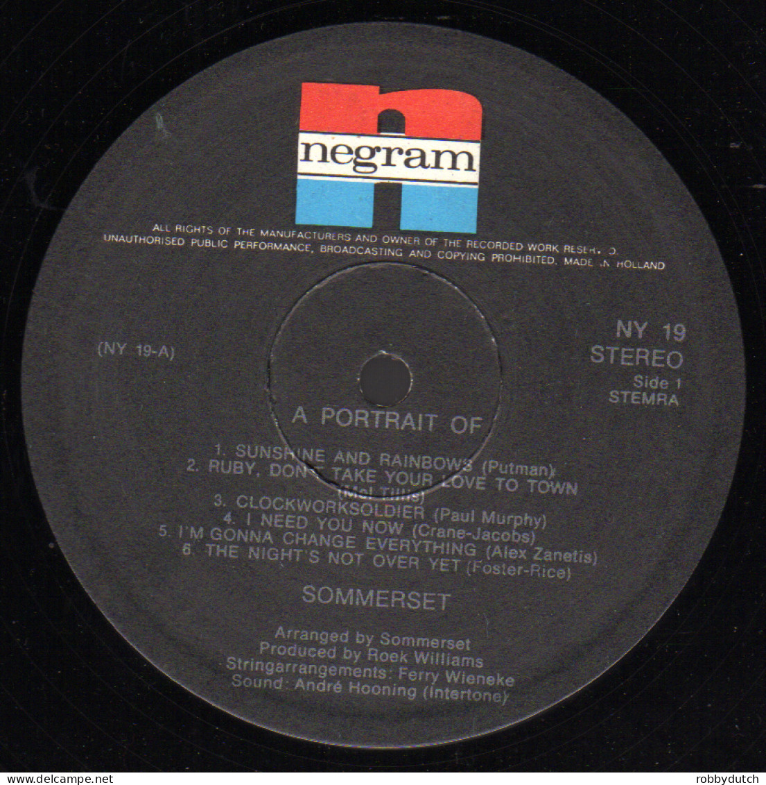 * LP *  SOMMERSET - A PORTRAIT OF SOMMERSET - Disco, Pop