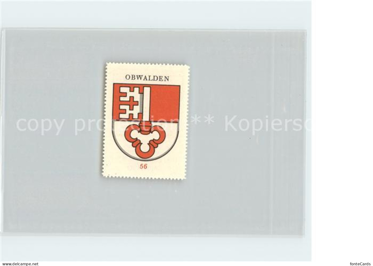 11667150 Obwalden Briefmarke Wappen Kaffee Hag Obwalden - Autres & Non Classés