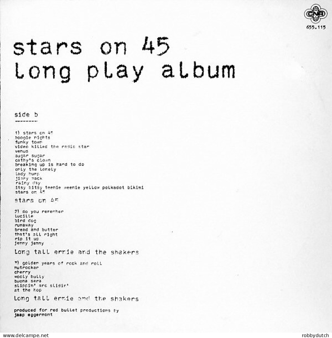 * LP *  STARS ON 45 - LONG PLAY ALBUM (Holland 1981) - Disco, Pop