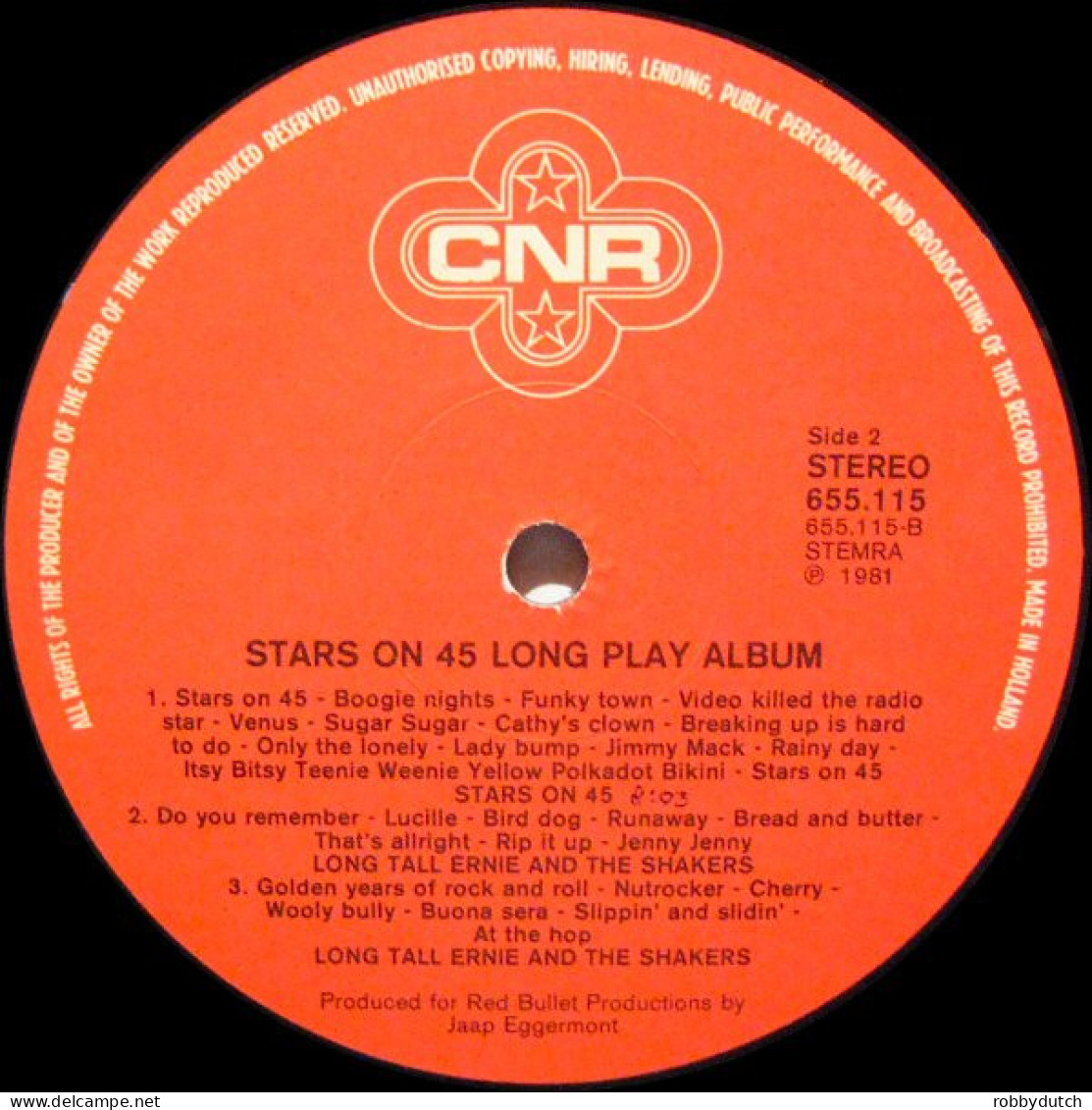 * LP *  STARS ON 45 - LONG PLAY ALBUM (Holland 1981) - Disco & Pop