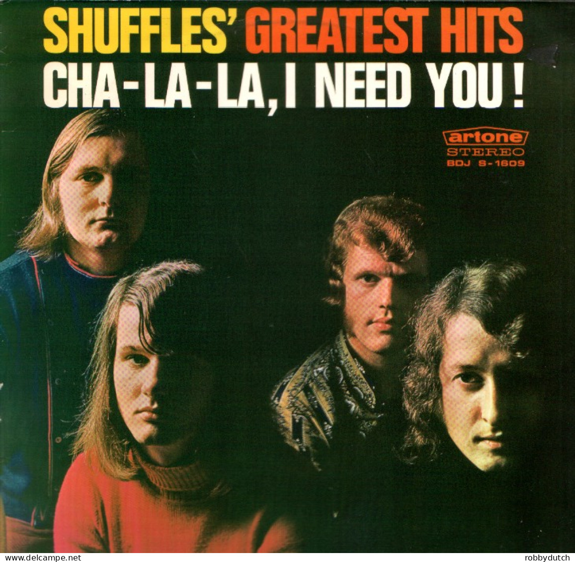 * LP *  THE SHUFFLES - GREATEST HITS (on Artone Featuring ALBERT WEST) (Holland 1972 EX-) - Disco & Pop