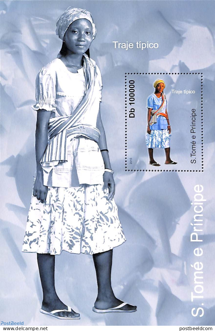 Sao Tome/Principe 2010 Typical Costume S/s, Mint NH, Various - Costumes - Kostüme