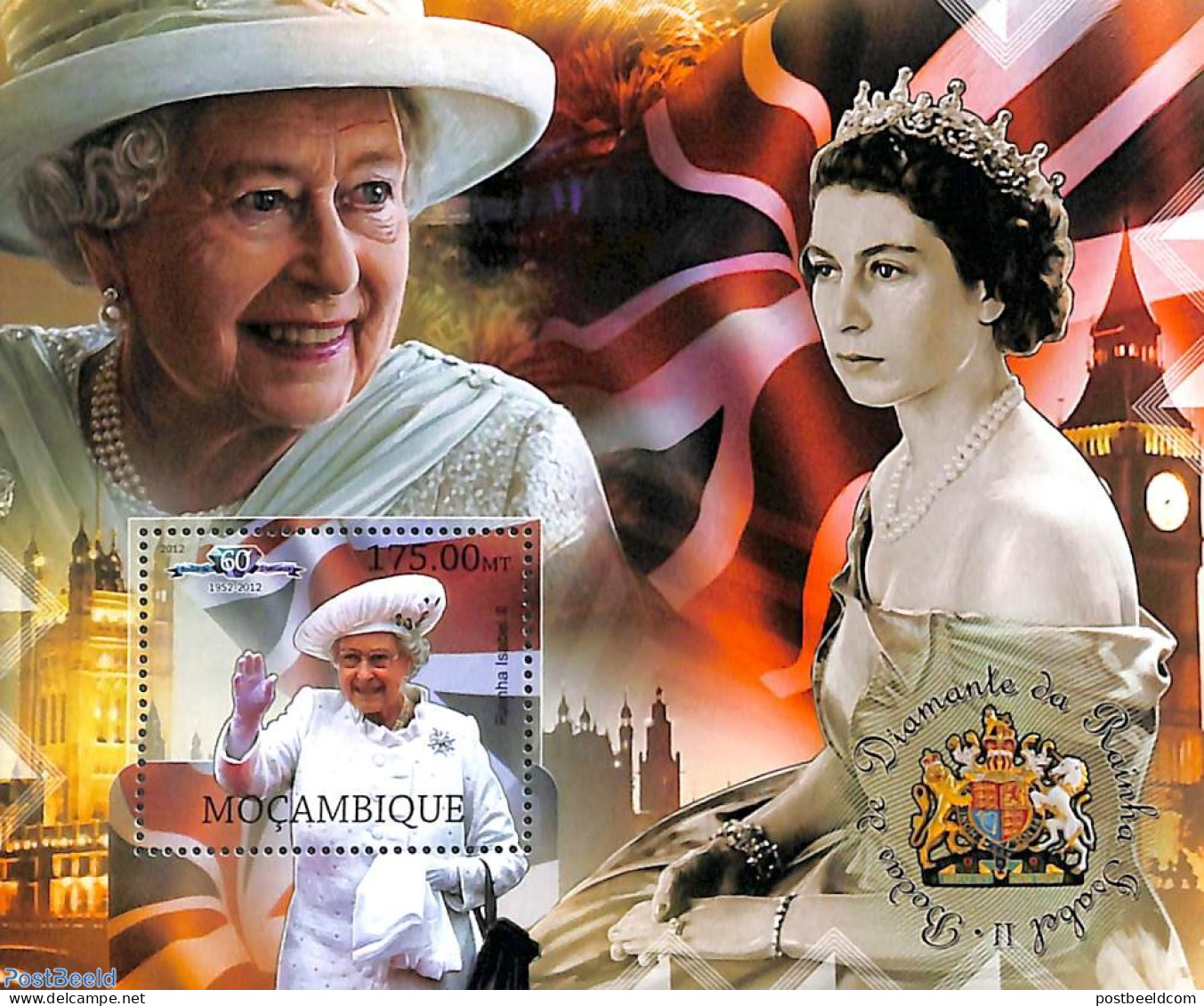 Mozambique 2012 Queen Elizabeth II S/s, Mint NH, History - Kings & Queens (Royalty) - Familles Royales