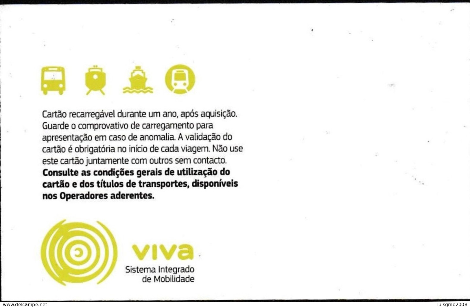 Portugal, PASSE 2018 - Viva Viagem -|- Operadores De Transportes Lisboa - Europe
